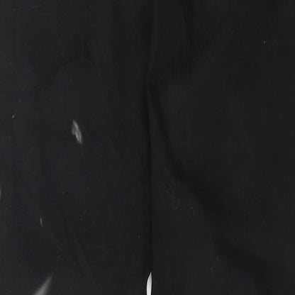 Denim & Co. Womens Black Cotton Skinny Jeans Size 12 L29 in Regular Button