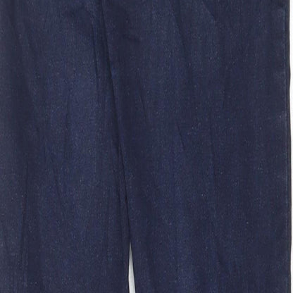 Denim & Co. Womens Blue Cotton Skinny Jeans Size 24 in L31 in Regular Button