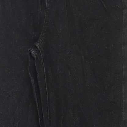 Marks and Spencer Womens Black Cotton Skinny Jeans Size 10 L28 in Regular Button