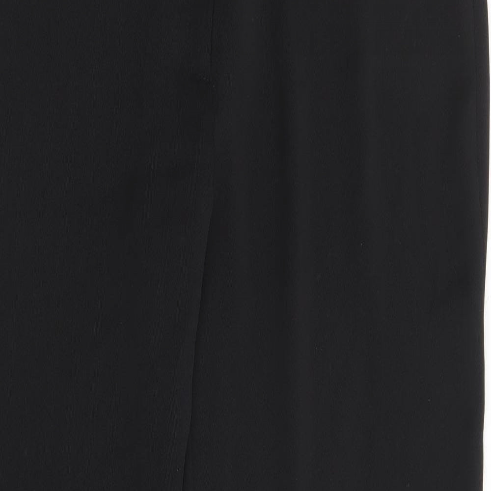 Womens UK Size 10 BHS Regular Fit  Black Trousers