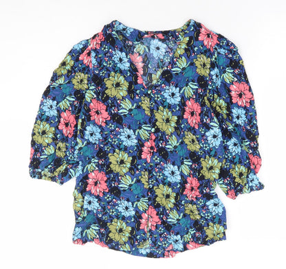 Womens UK Size 8 Marks and Spencer Multicoloured Basic Blouse