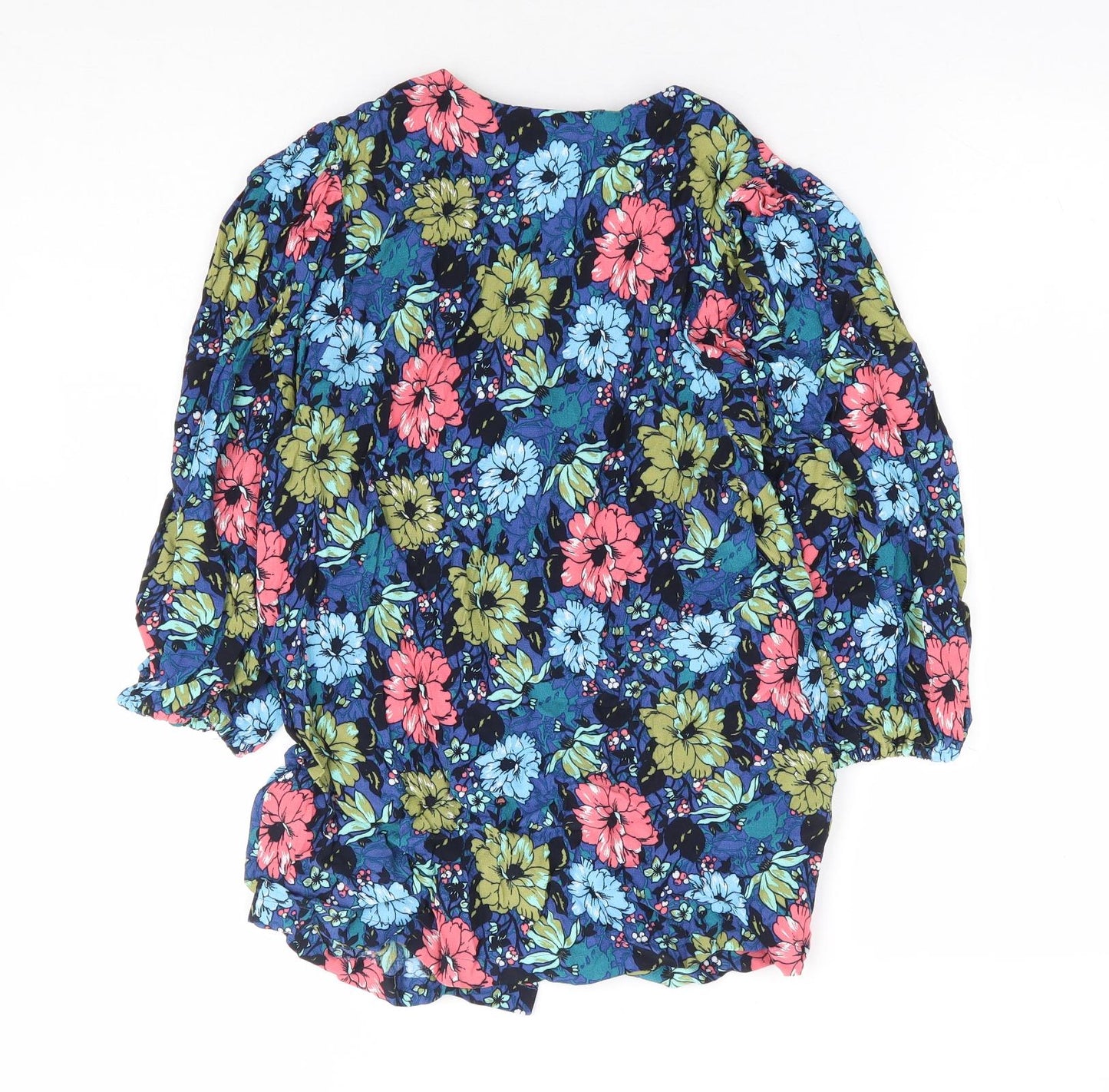 Womens UK Size 8 Marks and Spencer Multicoloured Basic Blouse
