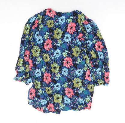 Womens UK Size 8 Marks and Spencer Multicoloured Basic Blouse