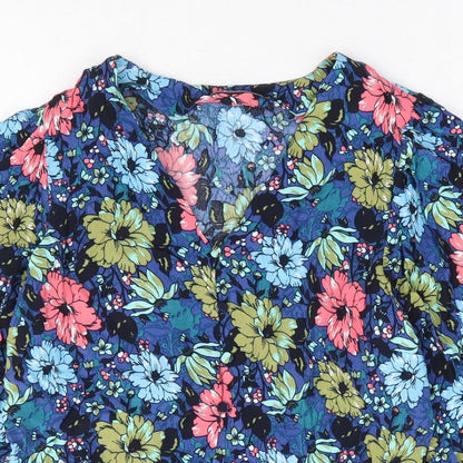 Womens UK Size 8 Marks and Spencer Multicoloured Basic Blouse