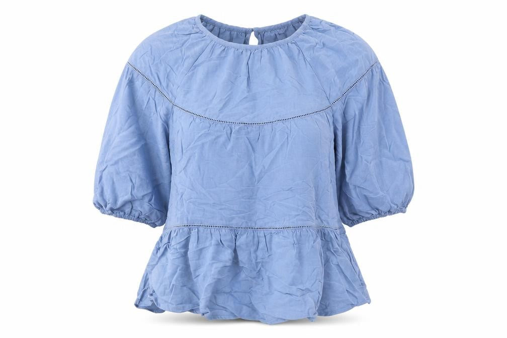 Womens UK Size 6 Marks and Spencer Blue Basic Blouse