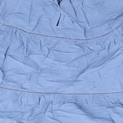 Womens UK Size 6 Marks and Spencer Blue Basic Blouse