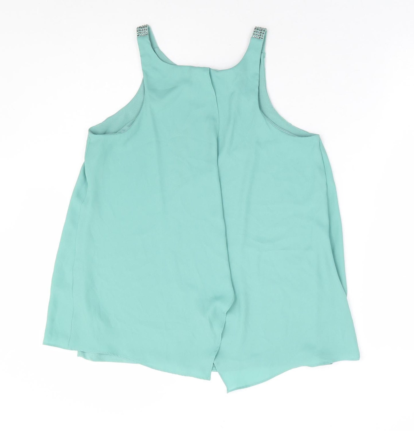 Womens UK Size 10 NEXT Green Basic Tank