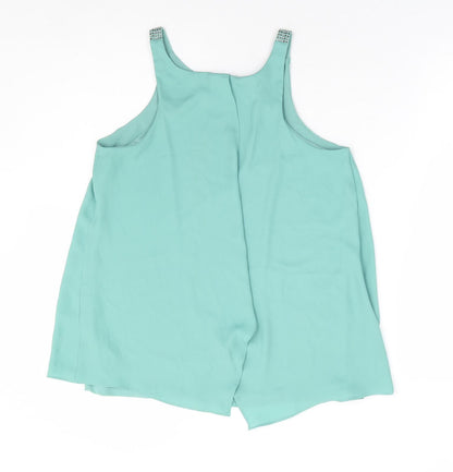 Womens UK Size 10 NEXT Green Basic Tank
