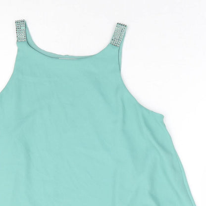 Womens UK Size 10 NEXT Green Basic Tank