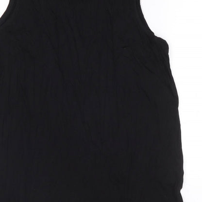 Bon Prix Collection Womens Black Cotton Basic Tank Size L Scoop Neck