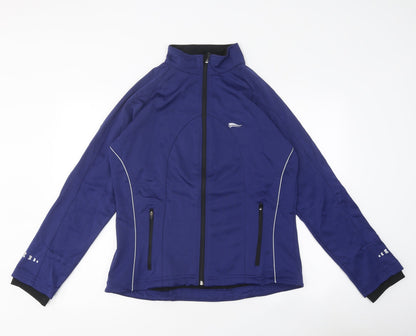 Crivit Womens Blue Rain Coat Coat Size L Zip