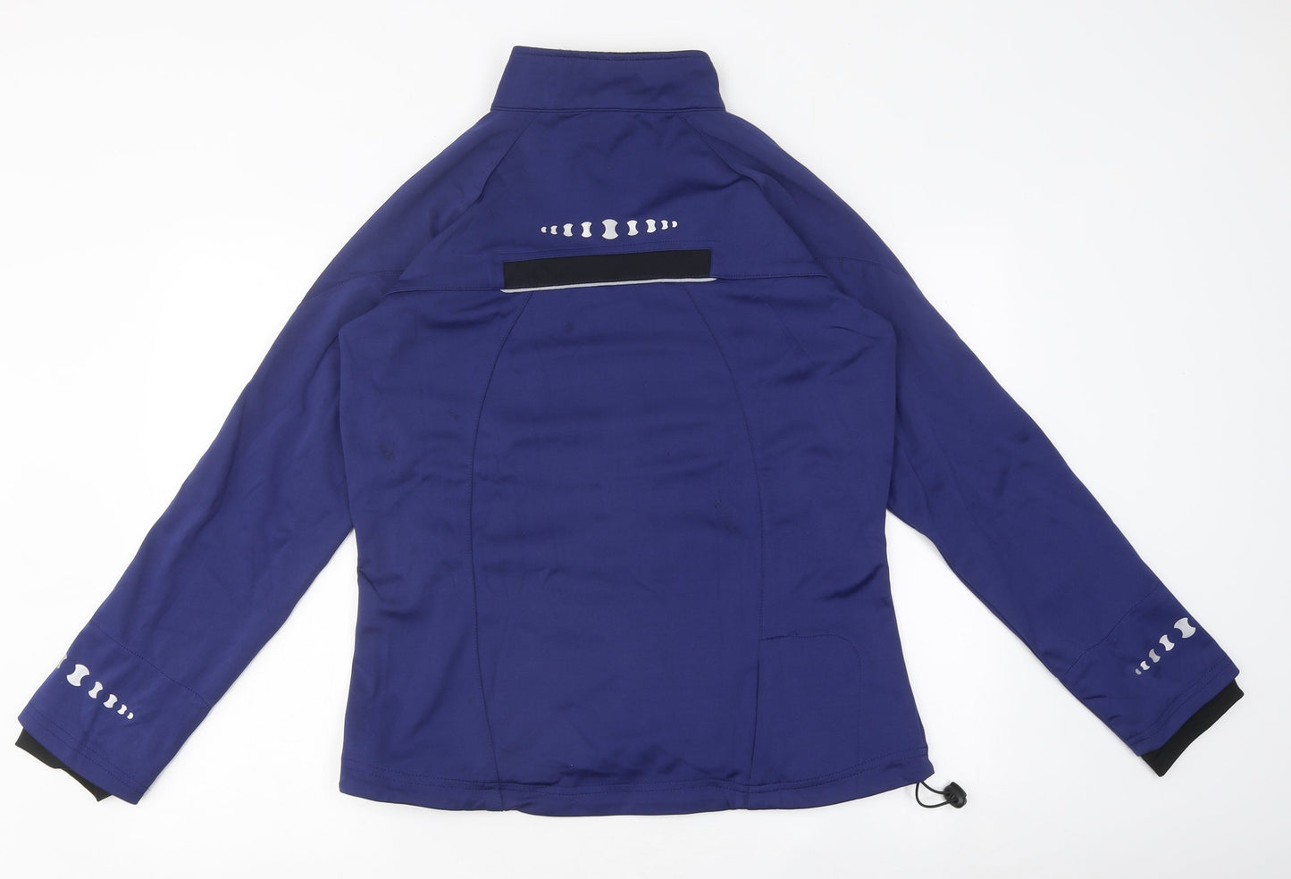 Crivit Womens Blue Rain Coat Coat Size L Zip