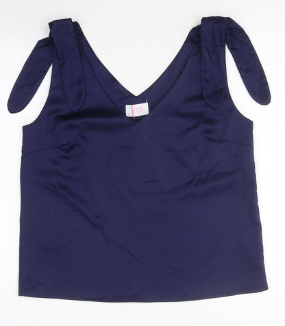Womens UK Size M Savida Blue Basic Tank