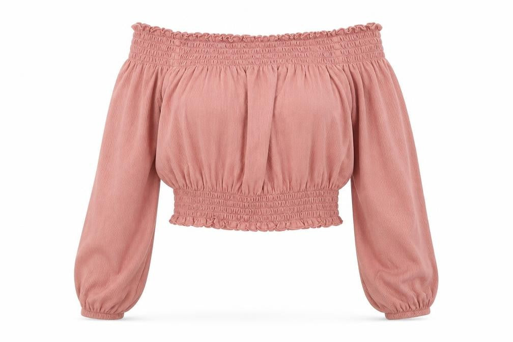 Womens UK Size S Divided by H&M Pink Cropped T-Shirt