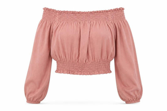 Womens UK Size S Divided by H&M Pink Cropped T-Shirt
