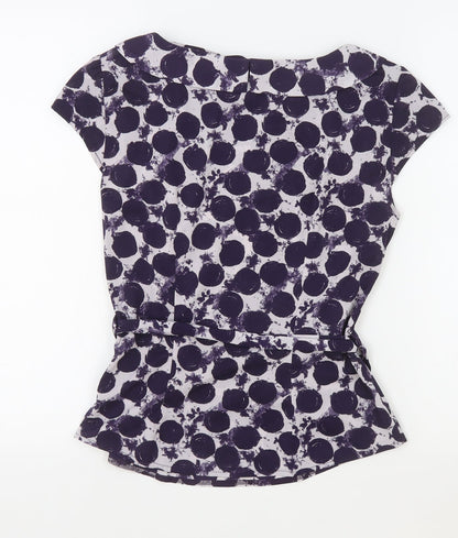 Womens UK Size 6 H&M Purple Basic Blouse