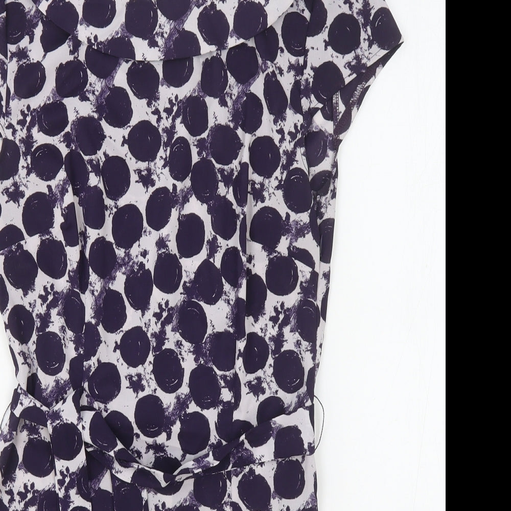 Womens UK Size 6 H&M Purple Basic Blouse