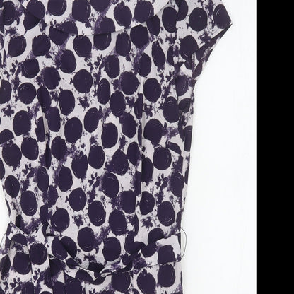 Womens UK Size 6 H&M Purple Basic Blouse