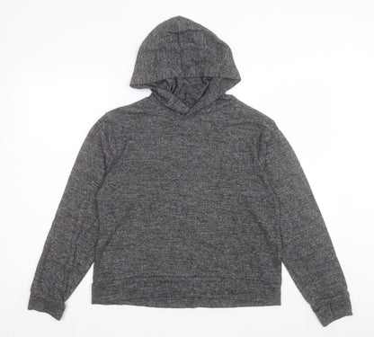 H&M Womens Grey Viscose Pullover Hoodie Size M Pullover