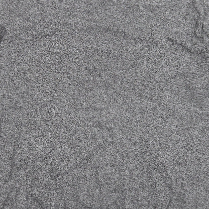 New Look Mens Grey High Neck Cotton Pullover Jumper Size M