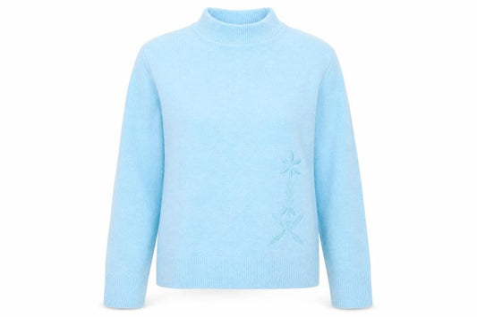 Womens UK Size M 4 Me Blue Pullover Jumper