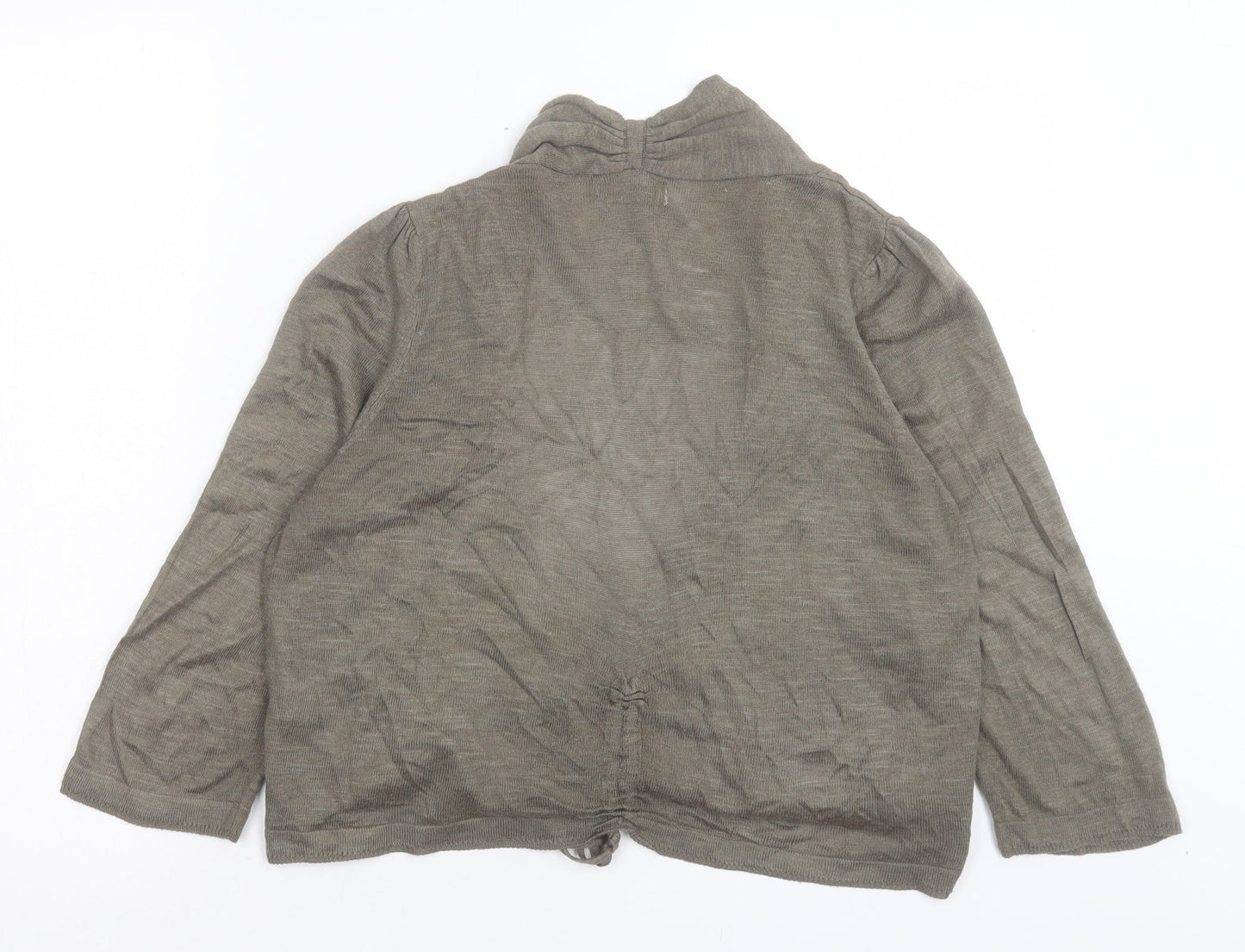 Womens UK Size 14 Indigo Green Cardigan Jumper