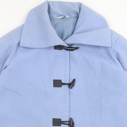 Womens UK Size 10 Special Collection Blue Overcoat