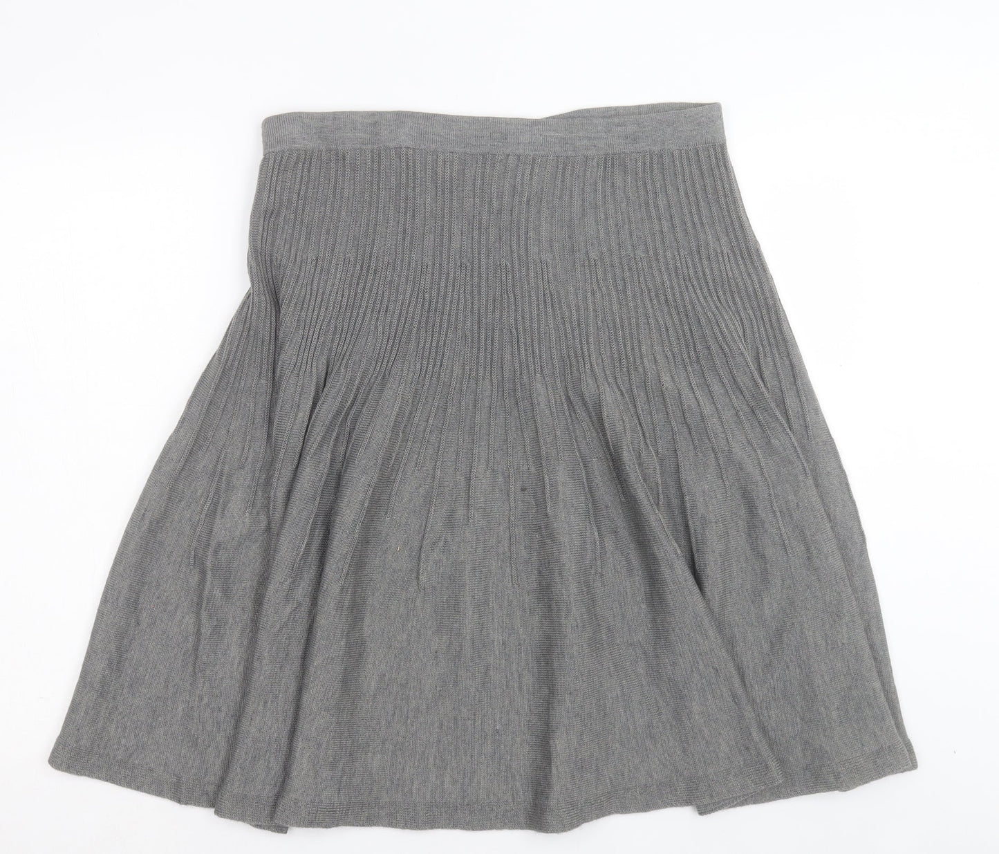 H&M Womens Grey Acrylic A-Line Skirt Size 34 in