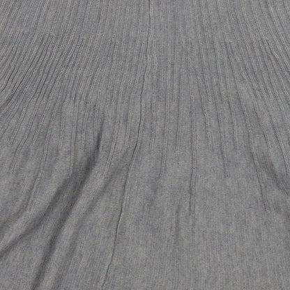 H&M Womens Grey Acrylic A-Line Skirt Size 34 in