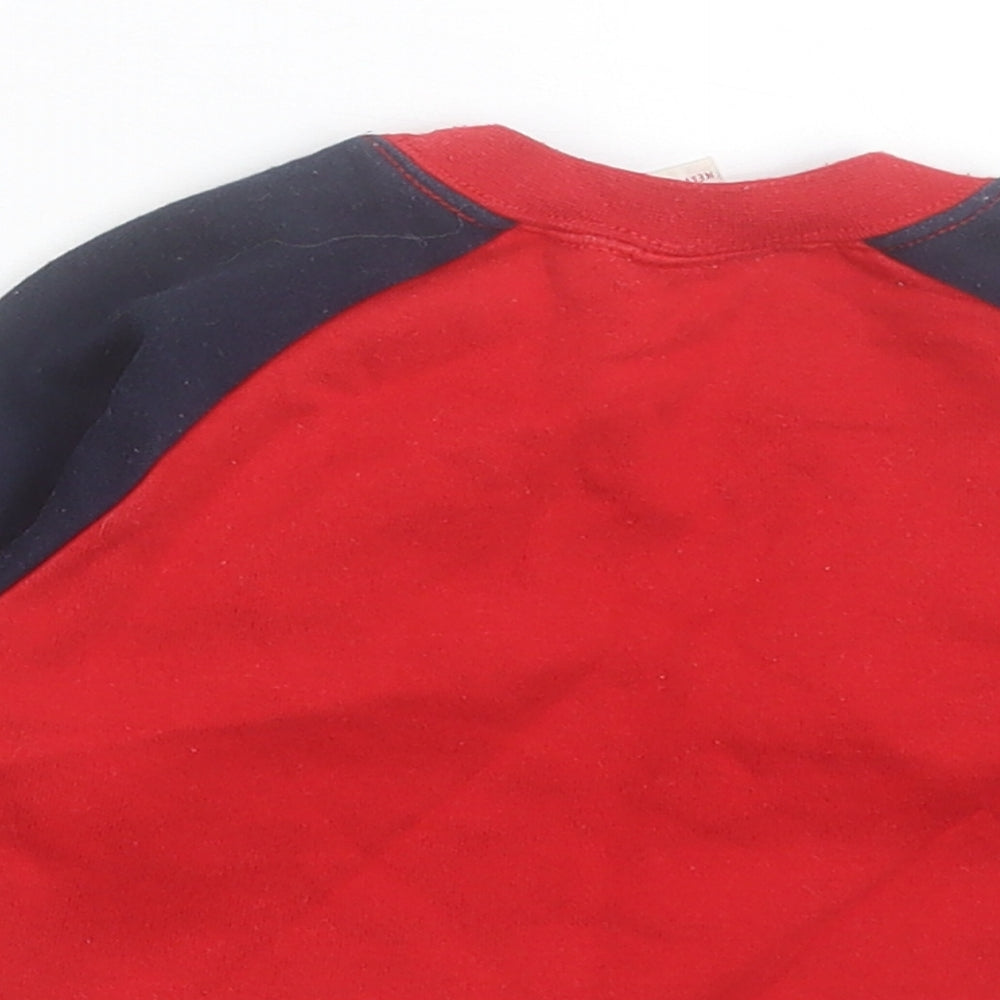 Momy Mouse Boys Red Cotton Pullover Jumper Size 3-6 Months Pullover - My First Sports Car