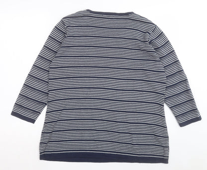 Womens UK Size XL Chianti Blue Pullover Jumper