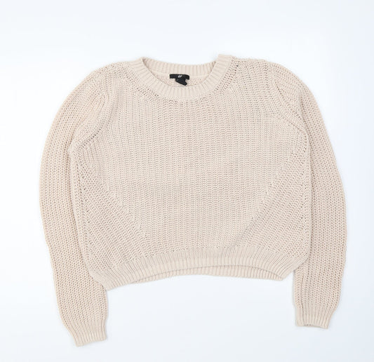 Womens UK Size M H&M Pink Pullover Jumper