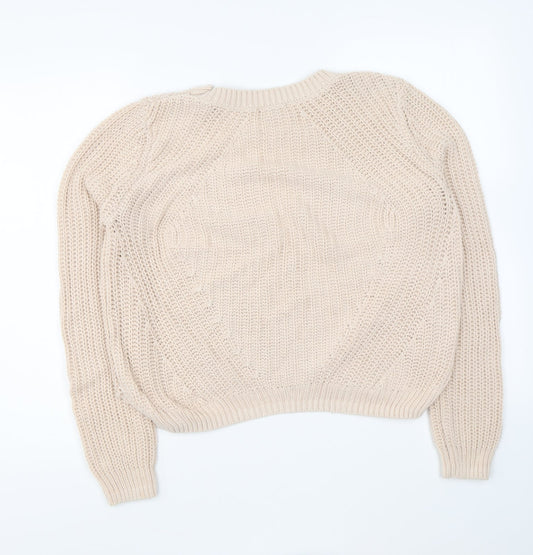 Womens UK Size M H&M Pink Pullover Jumper