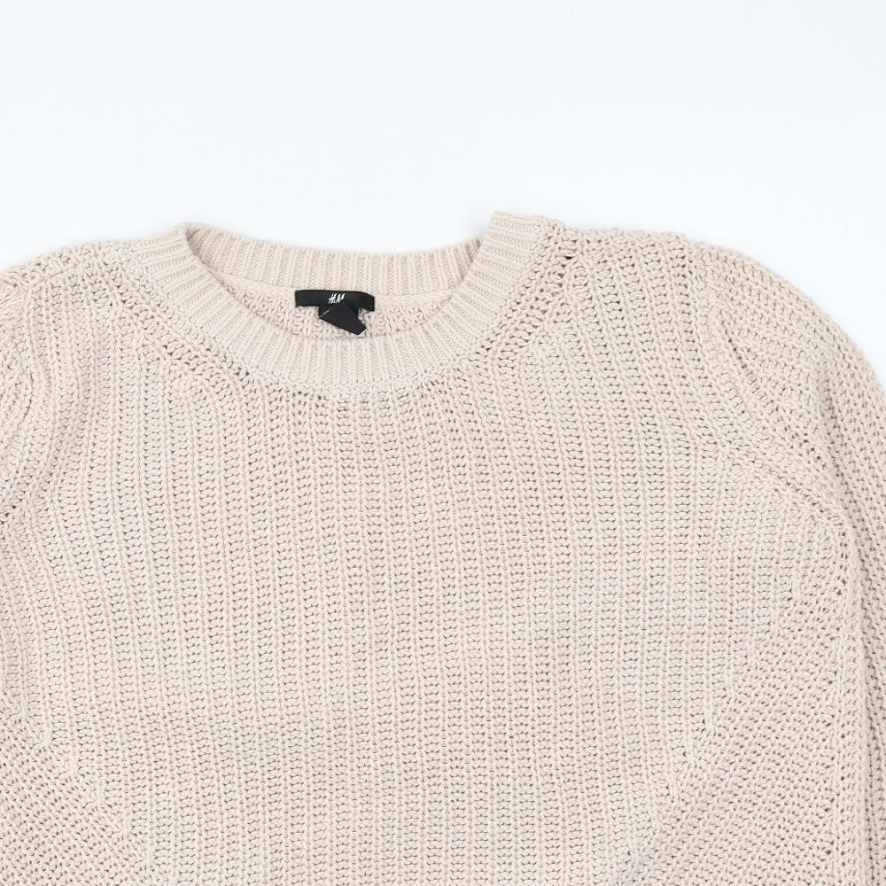 Womens UK Size M H&M Pink Pullover Jumper