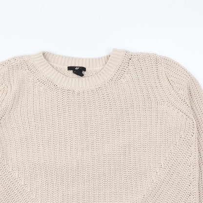 Womens UK Size M H&M Pink Pullover Jumper