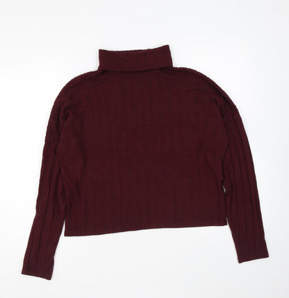 Womens UK Size M New Look Purple Pullover Jumper