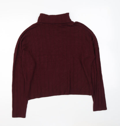 Womens UK Size M New Look Purple Pullover Jumper
