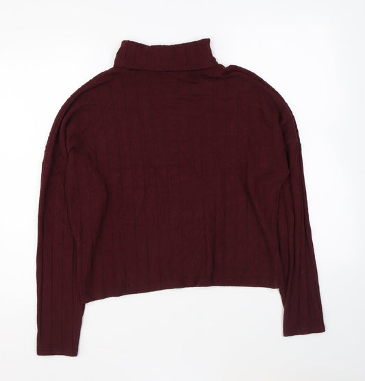 Womens UK Size M New Look Purple Pullover Jumper