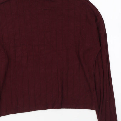 Womens UK Size M New Look Purple Pullover Jumper