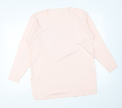 Womens UK Size 10 Marks and Spencer Pink Pullover Jumper