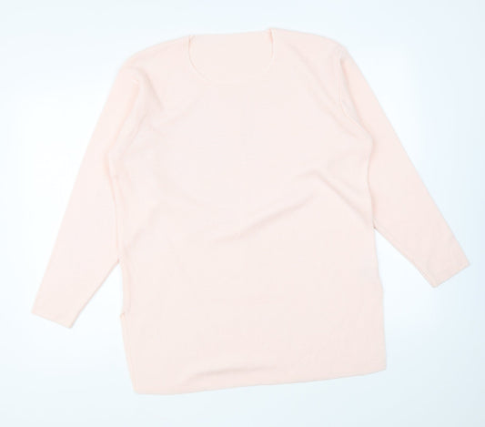 Womens UK Size 10 Marks and Spencer Pink Pullover Jumper