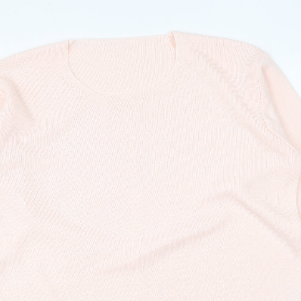 Womens UK Size 10 Marks and Spencer Pink Pullover Jumper