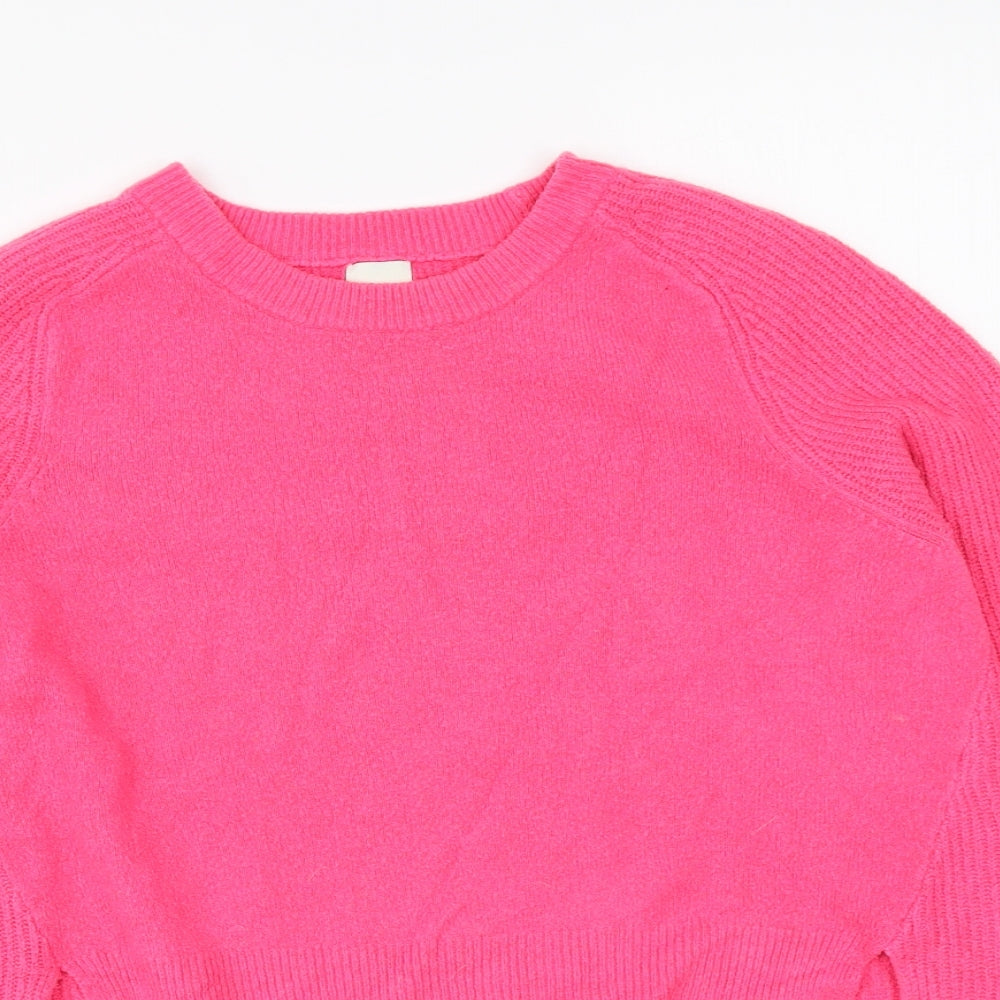 Womens UK Size 10 River Island Pink Pullover Jumper