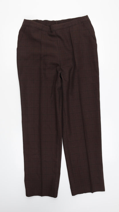 Womens UK Size 32 in Preworn Regular Fit  Brown Trousers