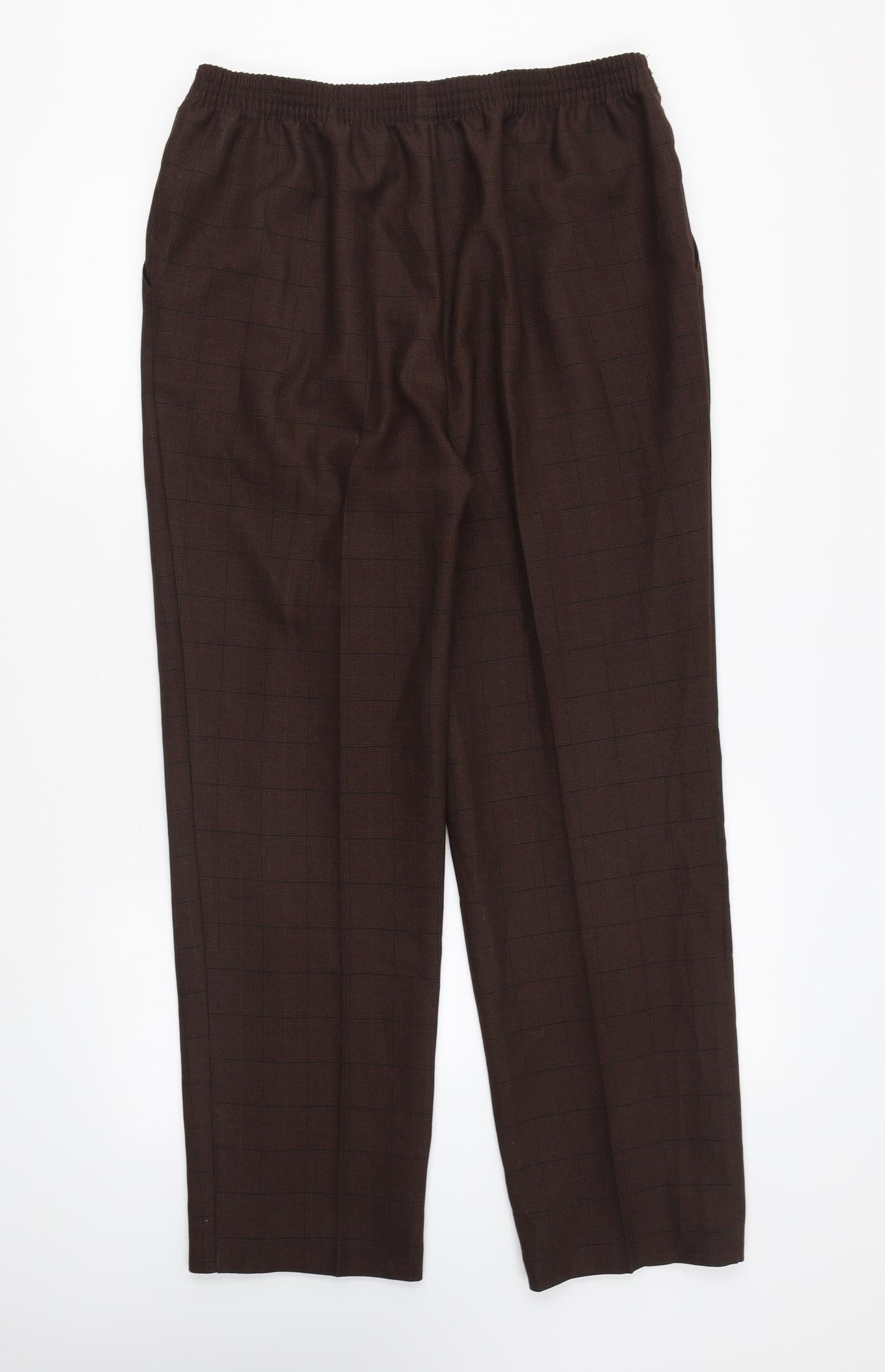 Womens UK Size 32 in Preworn Regular Fit  Brown Trousers