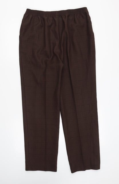 Womens UK Size 32 in Preworn Regular Fit  Brown Trousers