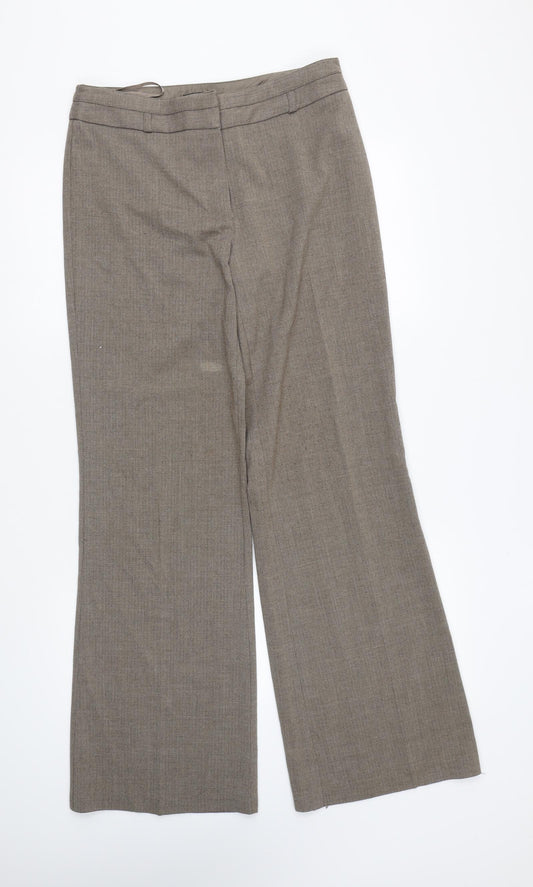 Womens UK Size 31 in NEXT Regular Fit  Brown Trousers