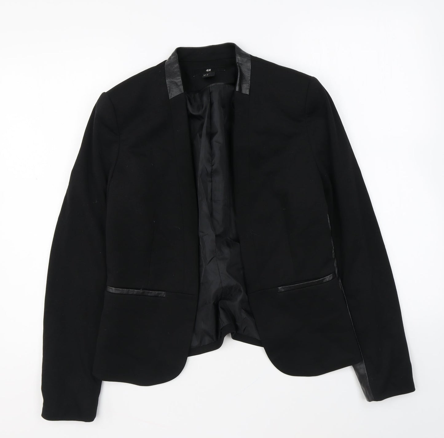 Womens UK Size 10 H&M Black Jacket