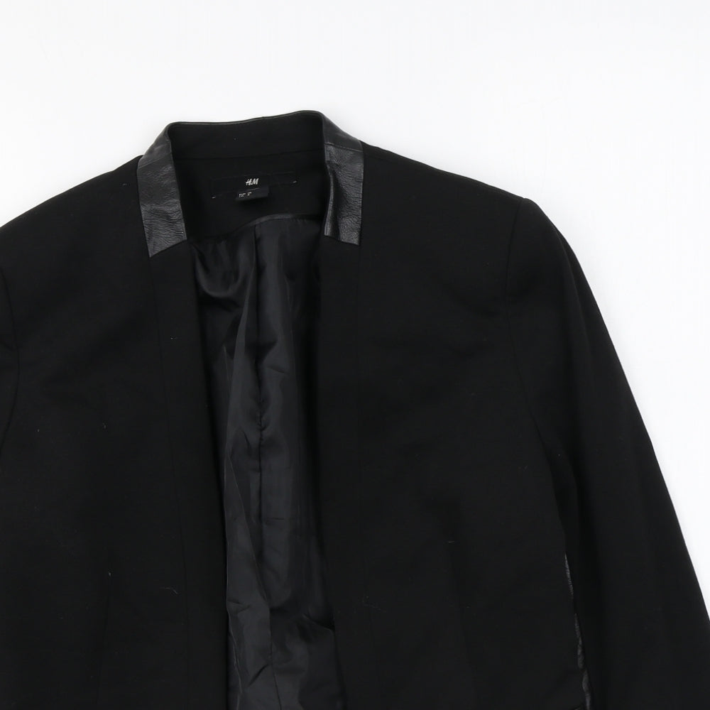 Womens UK Size 10 H&M Black Jacket