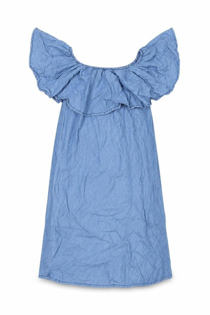 Primark Womens Blue Cotton Shift Size 8 Round Neck Pullover
